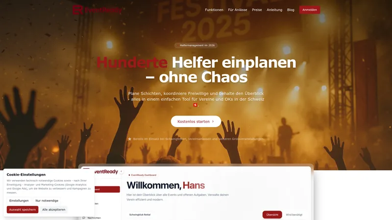 Screenshot EventReady
