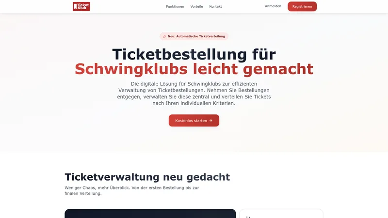 Screenshot TicketKlub